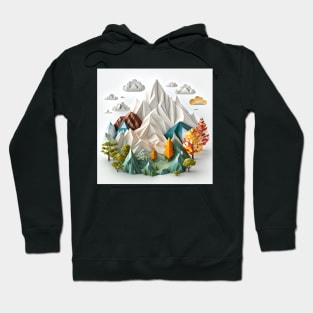 Origami mountains Hoodie